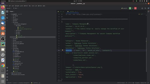How to Create Manifest File in Odoo 16 | Odoo 16 Development Tutorials смотреть онлайн
