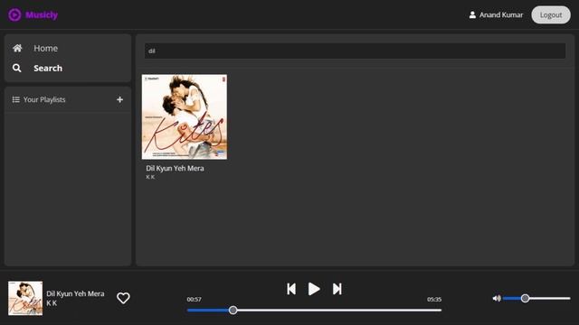 Music Streaming App | Musicly | HTML CSS JAVASCRIPT and PHP | Internship Project
