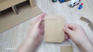 Как сделать гараж для машинок из картона