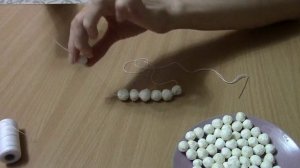 КАК СДЕЛАТЬ БУСЫ ИЗ САЛФЕТОК/ ЖЕМЧУЖНЫЕ БУСЫ/DIY