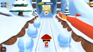 Talking Tom Gold Run * Lucky Angela Fights The Raccoon Boss At Halloween * Full Screen