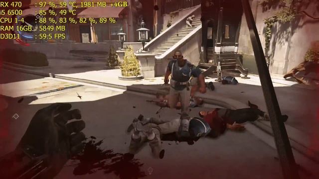 Dishonored Death Of The Outsider - RX 470 + i5 6500 | FPS Test | Ultra - 1080p смотреть онлайн