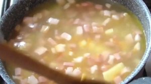 Бесподобно вкусный густой томатный суп с фасолью