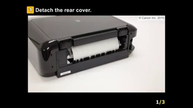 PIXMA MG7720: Removing a jammed paper from cassette 2 смотреть онлайн