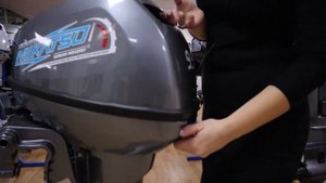 Микатсу 9.9 демонстрация лодочного мотора от Екатерины