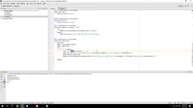 Discord Bot Python Tutorial Episode 2 - Remind Command смотреть онлайн