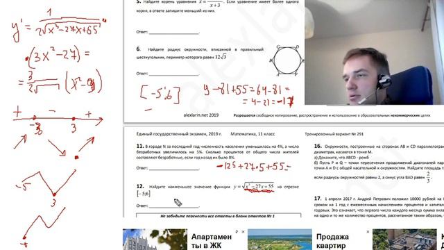 291 вариант Ларина. Живой разбор. смотреть онлайн