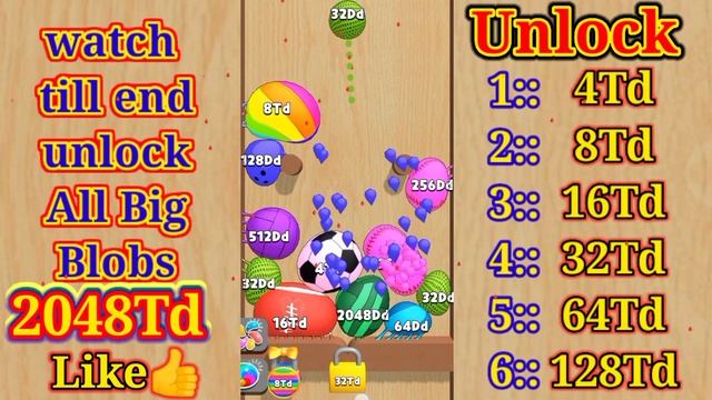 Blob Merge 3D | shapes & colours blob (2048Dd) 3d 2048 ball 3d video games Android, iOS New Update#