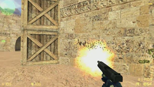 Глок стреляет как пулемёт!БАГИ КС1.6! смотреть онлайн