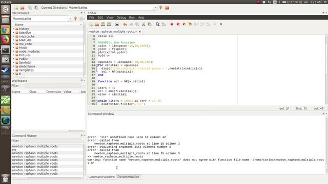 MATLAB Help - Newton Raphson Multiple Roots
