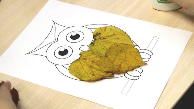 Сова из осенних листьев смотреть онлайн