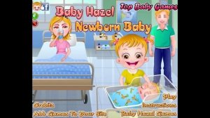 Бесплатные игры онлайн Baby Hazel Newborn Baby Малышка Хейзел Уход за малышом, игра для детей