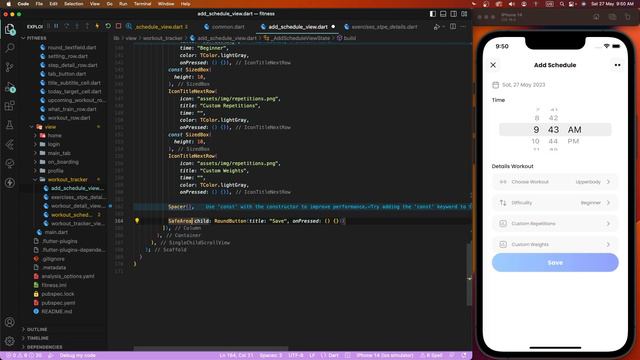 #15 Fitness Workout App UI in Flutter | Add Workout Schedule & Mark Done | UI/UX Design