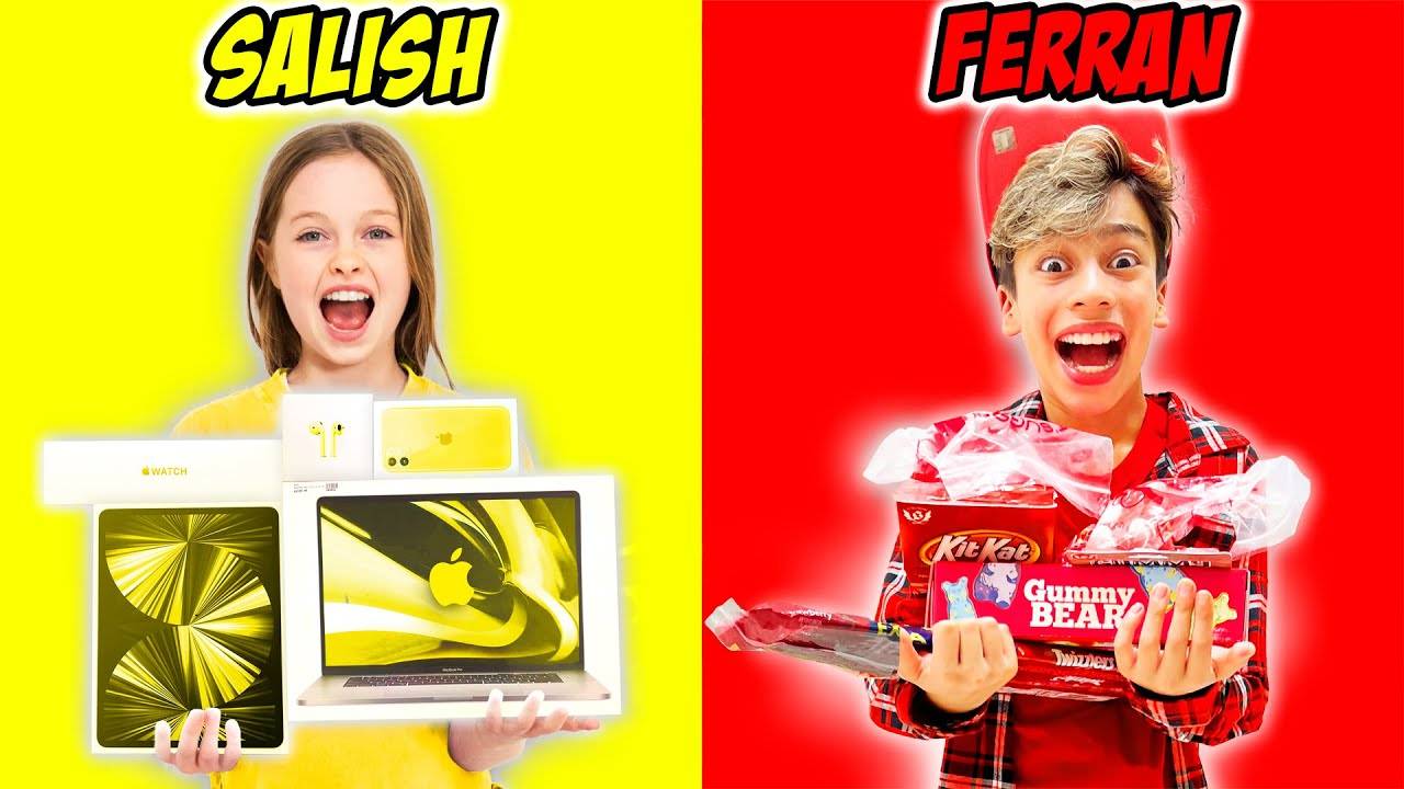 BUYING Everything in ONE COLOR for 24 Hours ft/ Royalty Family смотреть онлайн