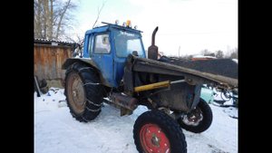 Как установлен погрузчик на МТЗ 80!