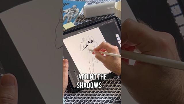 Sketching a Spaceman in Adobe Fresco ??