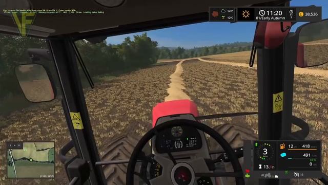 Bailing the headland | Oakfield Farm, Episode 20: Let's Play Farming Simulator 17 смотреть онлайн