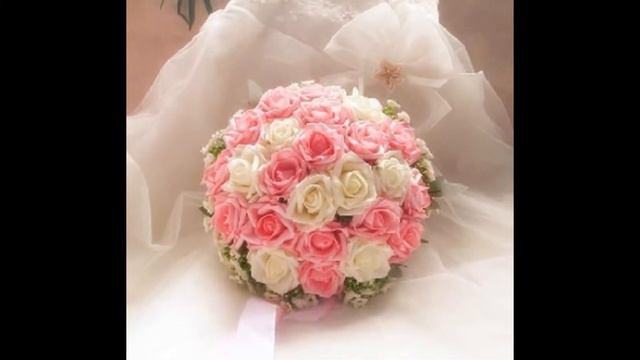 White and Pink Rose Bouquet смотреть онлайн