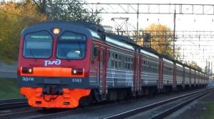 Электропоезд ЭД4М-0363 "Рэкс-Спутник" экспресс сообщением "Москва Казанская - Раменское"