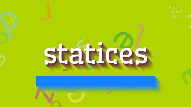 STATICES - HOW TO PRONOUNCE IT? #statices смотреть онлайн