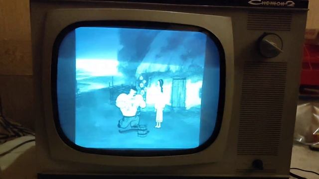#1 Ламповый ч/б телевизор "Снежок-2" 1970 г.в. в работе (по видеовходу) смотреть онлайн