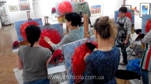 Мастер класс живописи Елены Ильичевой "Полыхание"