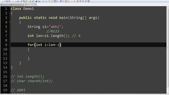 Reverse string without using predefined method into JAVA in Hindi Video - 1. смотреть онлайн