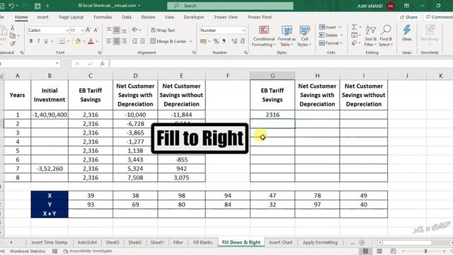 Excel Shortcuts for Beginners