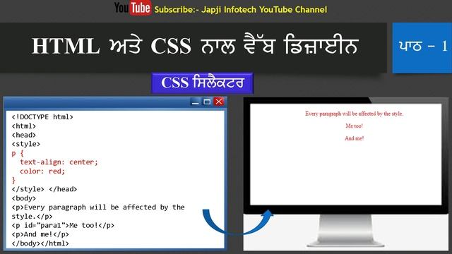 Pseb Class 11th Lesson 1 Web design using Html and CSS | Computer science | Session 2023-24