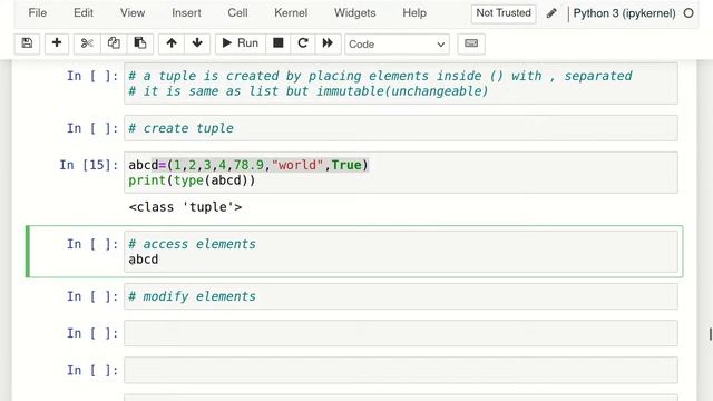 Python Tuple Datatype for beginners in 2022.