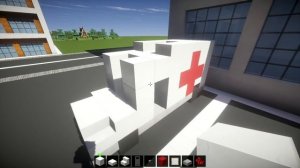 ✔ Майнкрафт Как построить Машину СКОРАЯ ПОМОЩЬ с рабочими мигалками