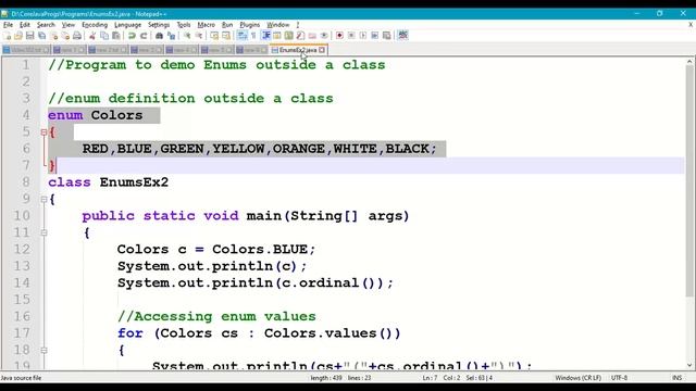 Java Enums Outside a class #302 || Defining Enums outside Java Class || Enums in Java Programming