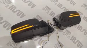 Зеркала СОЛИНА на НИВУ с двойным бегающим поворотником "AMG MERCEDES" (электропривод+обогрев)