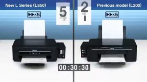 Сравнение скорости печати принтера Epson L350 и Epson L200