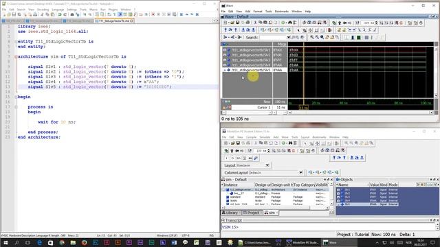 How to create a signal vector in VHDL: std_logic_vector смотреть онлайн