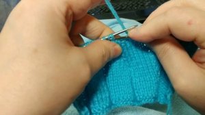 МК ПЛОСКАЯ ,ШИРОКАЯ КОСА СПИЦАМИ.БЕЗ ПЕРЕПЛЕТЕНИЙ.ИМИТАЦИЯ КОСЫ