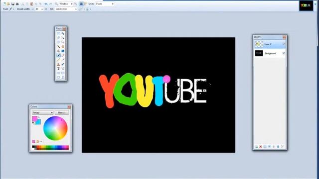 [PAINT.NET] How to GLOW TEXT EFFECT like Adobe Photoshop HD