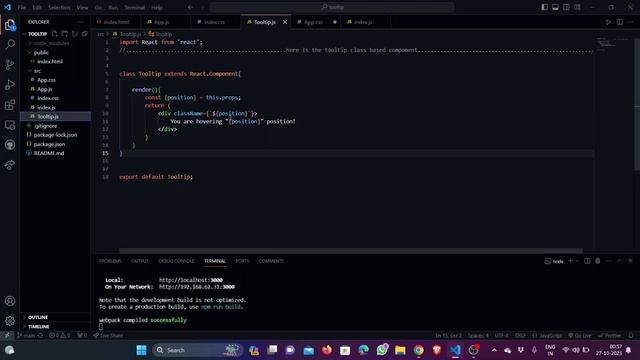 Tooltip project | Coding Ninjas | React.js project | Career camp смотреть онлайн