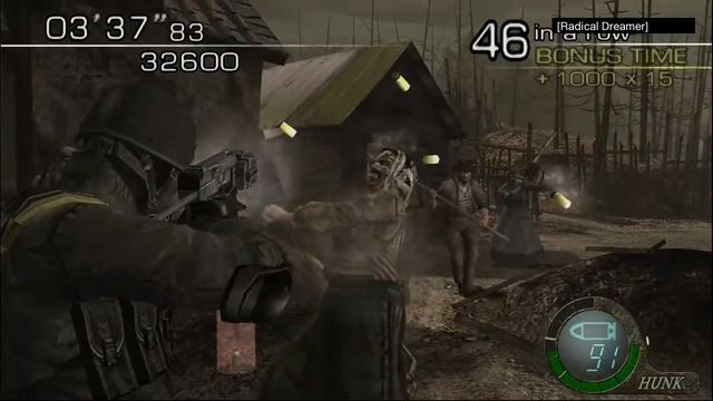 Resident Evil 4 PS4 Pro Mercenaries Village 166k HUNK 60fps смотреть онлайн
