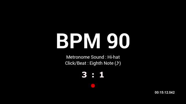 Metronome BPM 90 / Hi-hat / 8th смотреть онлайн
