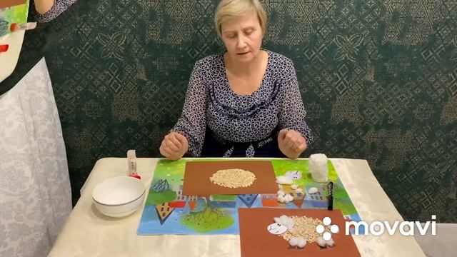 Аппликация «Веселая овечка», с использованием нетрадиционных материалов. смотреть онлайн