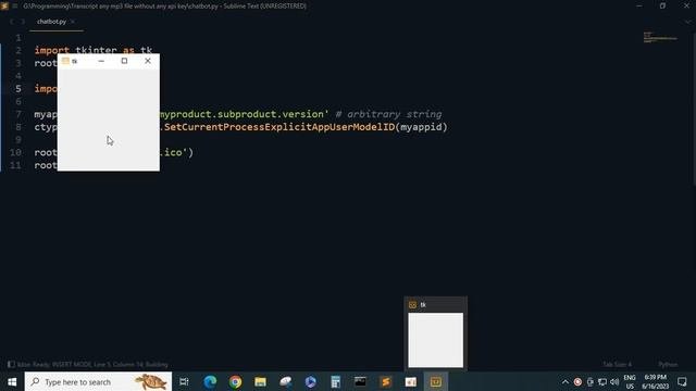 How To Change Taskbar Icon Python And Tkinter