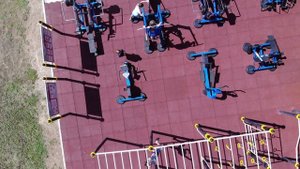 Константиновка, площадка ГТО на стадионе, с квадрокоптера