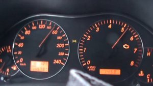 [50-190 km/h] in a 2003 Toyota Avensis 1.8 VVT-i (Uphill)