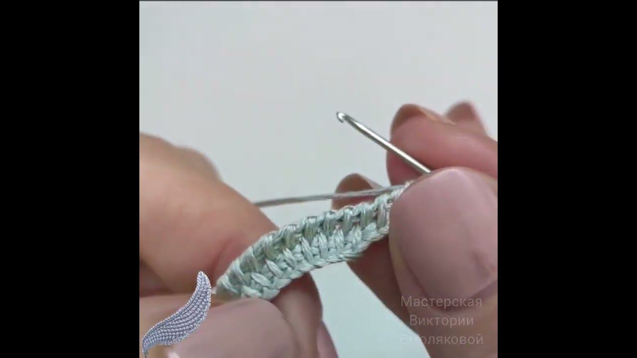 Вяжем листок (тунисское вязание) 1 часть смотреть онлайн