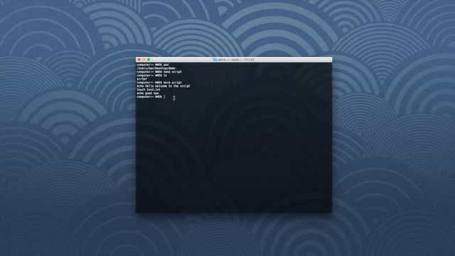 #8 Terminal Creating Script Files смотреть онлайн