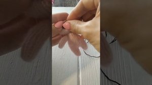 Как вышить носик игрушке