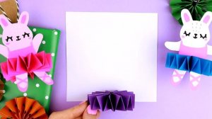 DIY Новогодний декор Зайчик из бумаги | Ёлочная игрушка | DIY Christmas Paper Rabbit