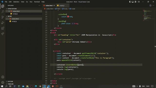 44 . Working with DOM Manipulation Methods | JavaScript Tutorial for Beginners | Web Development