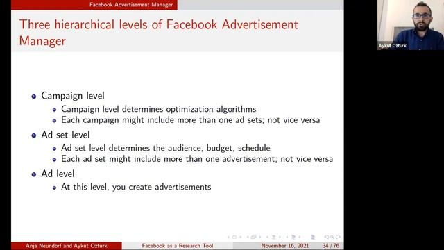 Webinar on Facebook as a Research Tool: Session 1 "Participant recruitment I" смотреть онлайн